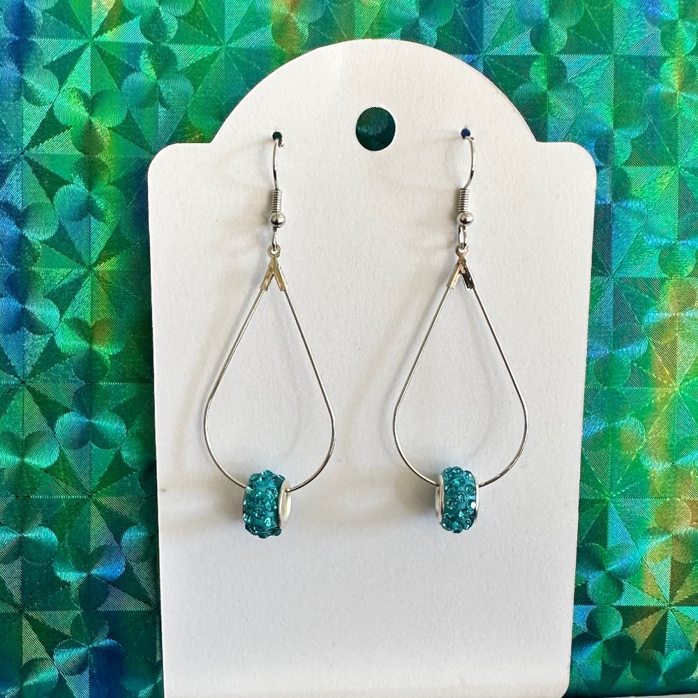Hand Made - Sterling Silver Teardrop Earrings